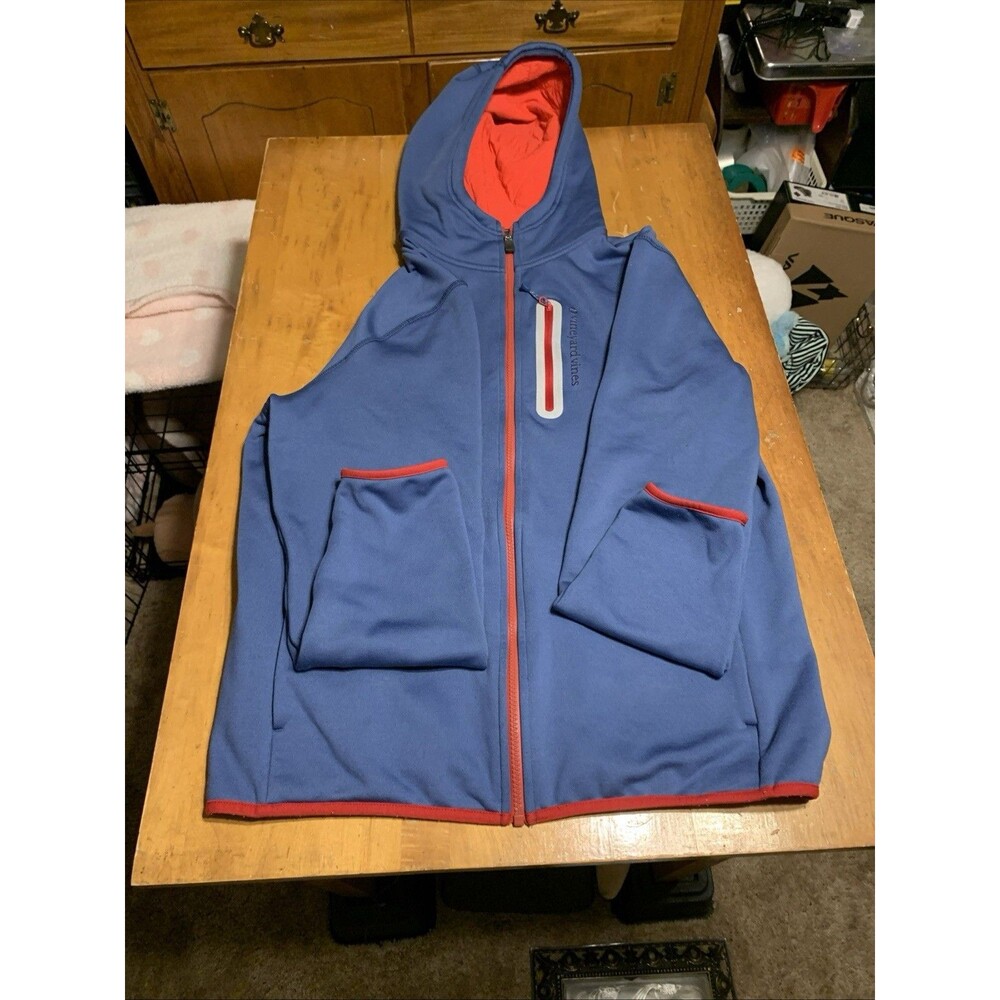 Vineyard Vines Jacket W/ Zipper & Inside Pockets Mens M Blue Red Full Zip